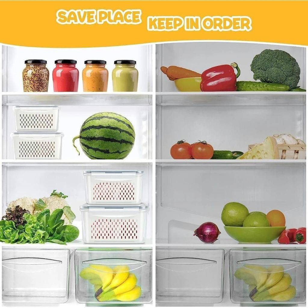 Kitchen Food Storage Containers Set (Pack of 2)