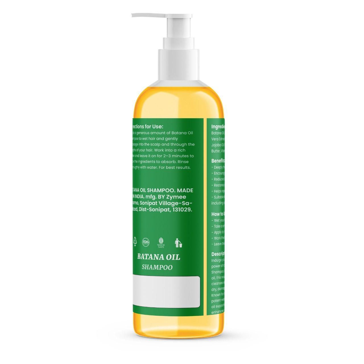 TryOnes BATANA OIL SHAMPOO with Rosemary Extract 400 ml Pack of 2